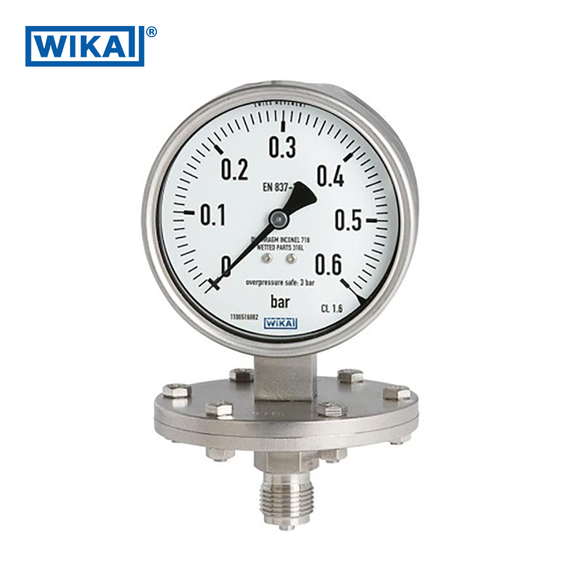 WIKA 432.50, 433.50 diaphragm pressure gauge