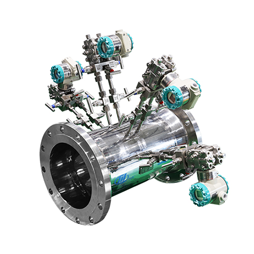 Pipeline type porous flowmeter